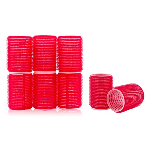 Bigoudis pour cheveux moyens et courts lot de 12 rouleaux bleus volume frange
