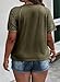 Eytino Women's Plus Size Tops Summer Lace Short Sleeve Round Neck Loose Casual Tunic Tee Shirt,4X Moss Green