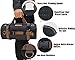 WELKINLAND Heavy-Duty Waxed Canvas Tool Organizer, 15-Pocket, 15L Capacity, Roll-Up