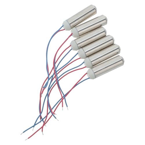 SHINEOFI 6 Pièces Moteur de Vibration Miniature Dc Puissant Bobinage en Cuivre et Corps en Fer pour Appareils Électroniques et Électroménagers Compacts
