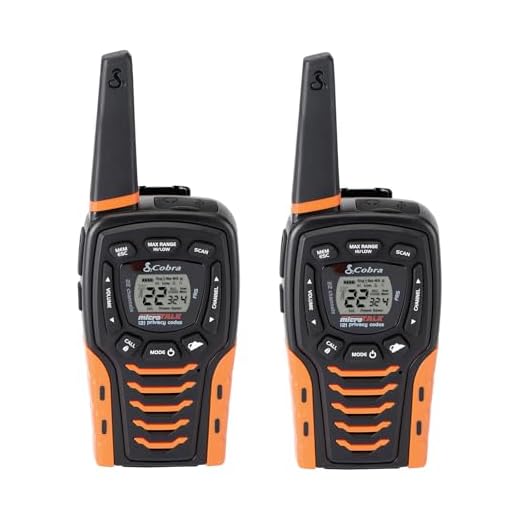 COBRA ACXT645 Walkie Talkies - Water Resistant, Rechargeable Long Range 35-Mile Two Way Radios with VOX & ( 2 Pack )