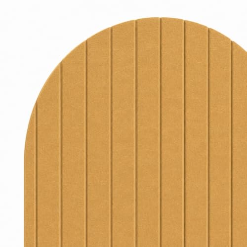 Image of MMT Acoustix Arch Felt Acoustic Wall Panel | Sound Proofing for Room |Premium Acoustic Panel |Pin Board for Wall |Sound Absorbing Panels | Arch Felt Acoustic Wall Panel |Camel| 120 x 60 cm | 1 Pcs