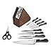 Calphalon 10 Piece Precision Space-Saving Self-Sharpening Cutlery Set, Maplewood