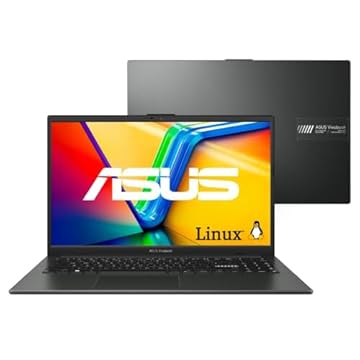 Notebook ASUS Vivobook Go 15 E1504FA AMD Ryzen 5 7520U 16GB Ram 512GB SSD Linux KeepOS Tela 15,6" LED FHD Black - NJ1288