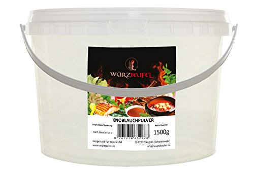Preisvergleich Produktbild Knoblauch fein gemahlen, Gewürz Knoblauch, Knoblauchpulver, Premiumqualität aus Europäischer Union. PE - Eimer 1500g. (1,5 KG)