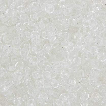 6/0 Crystal Transparent 250Gms Bulk Bag of Japanese Glass Beads