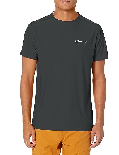 Berghaus Maglietta A Maniche Corte 24/7 Crew Tech Baselayer, Nero, XS Uomo