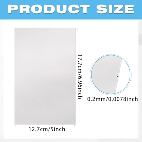 Image of Therwen 10 Pcs Aluminum Flashing Roof Sheet 5 x 7 Inch, White