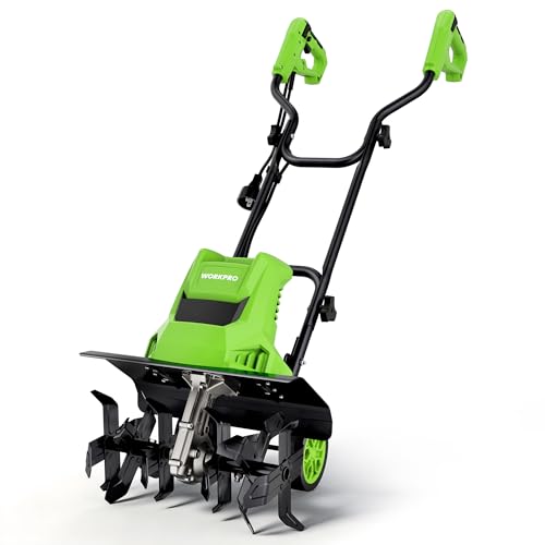 WORKPRO 12.5 Amp Electric Garden Tiller & Cultivator, 16