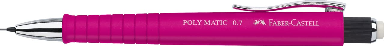 FABER CASTELL PORTAMINAS POLY MATIC 0,7MM ROSA -5U-