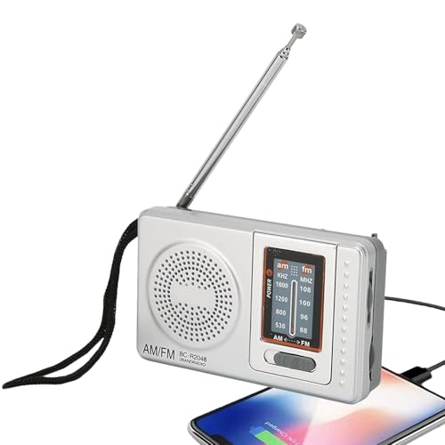 Uhngw Pequeña Radio Portátil Am FM,Aparato Radio Am/FM Portátil Compacto | Compacto Vintage Recargable Herramienta de Supervivencia para Acampar Senderismo Viajes Actividades al Aire Libre y Hogar Uhngw Pequeña Radio Portátil Am FM,Aparato Radio Am/FM Portátil Compacto | Compacto Vintage Recargable Herramienta de Supervivencia para Acampar Senderismo Viajes Actividades al Aire Libre y Hogar