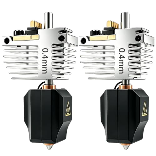 2 PK Original 0.4mm for Flashforge Creator 5/5 Pro Nozzle Assembly Standard Print Head Hotend – 320°C Wear-Resistant for