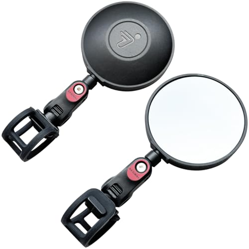 Electric Scooter Rear-view Mirror Universal Fit for All Segway Ninebot Scooters (Except Air T15), Compatible with MAX G2/F2/E2 G, E, F Series, 2-Pack,Adjustable Wide-Angle Vision, Original Accessories
