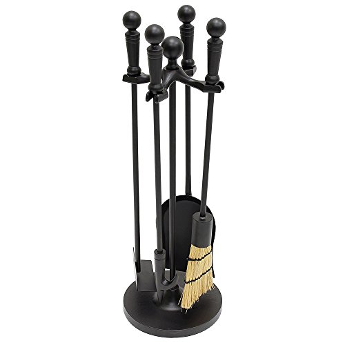 Minuteman International Paxton 4-piece Mini Fireplace Stove Tool Set, Black