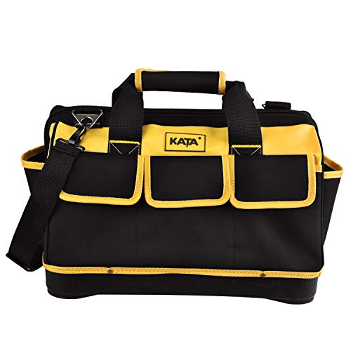 KATA 16 Inch Heavy Duty Tool Bag with Wide Mouth for Tool Storage