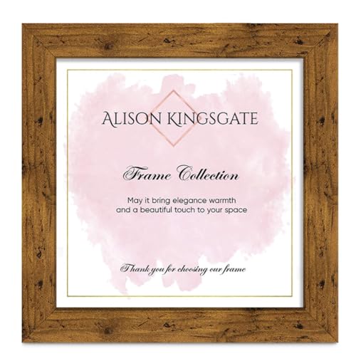 Alison Kingsgate Modern Rustic Oak 6X6 Picture Frame for Photos Certificate