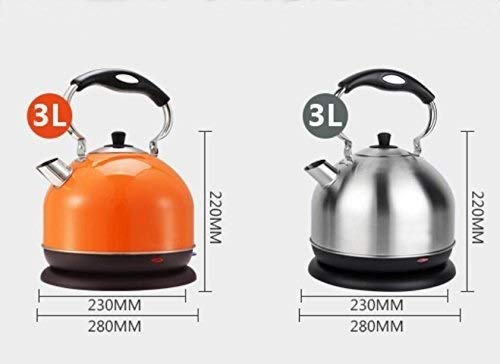 Hervidor Eléctrico Acero Inoxidable 3 L Sin Cable Plata miniatura 6