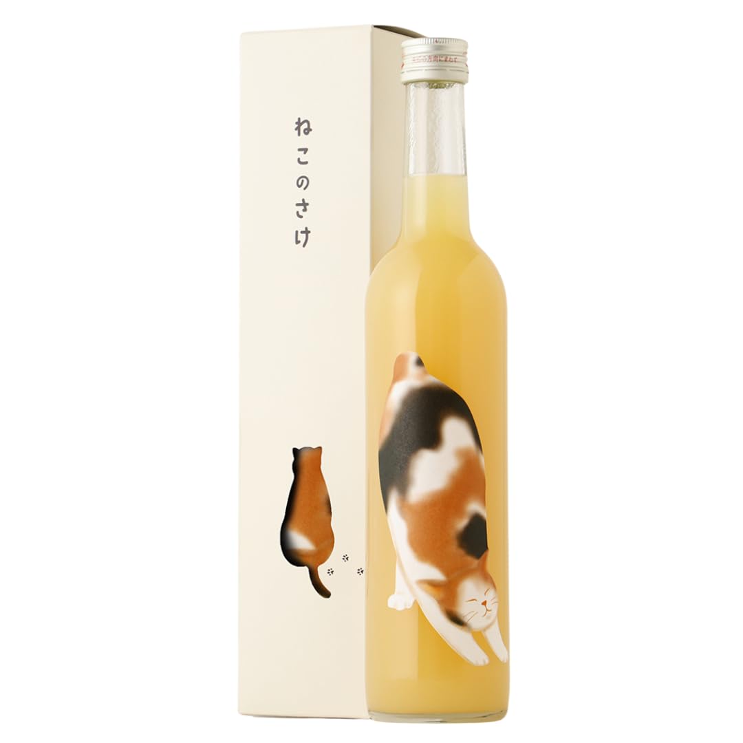 Amazon.co.jp: クランド ねこのさけ -ももの果実酒- 500ml もも 白桃
