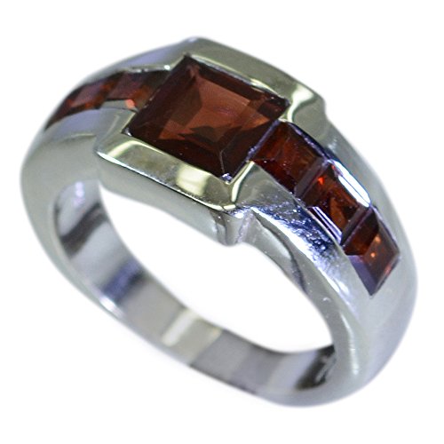 Bague Femme Prinzessinschliff Rouge en argent chic