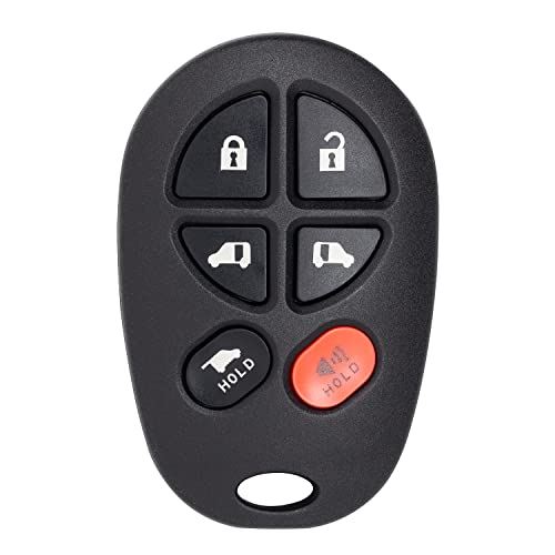 Mando para coche Toyota Sienna 2004-2017 GQ43VT20T de 6 botones StandardAutoPart