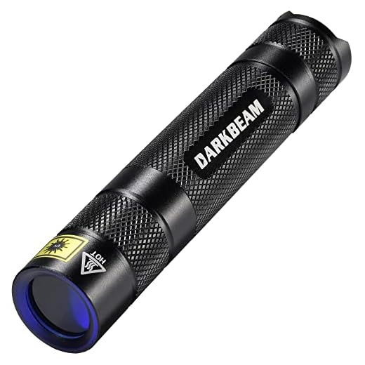 B01 10W 365nm Blacklight Flashlight Portable Rechargeable Black light UV Flashlights Scorpion for Pet Urine Detector Resin Curing with Aluminum Case, Charger, 18650 Battery Included