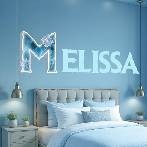 Vinilo Decorativo Personalizado Nombre Princesa de Hielo miniatura 1