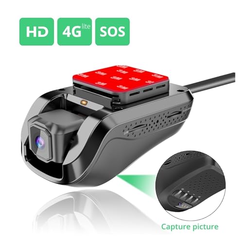 Mini Dashcam 4G de coche: cámara de tablero 1080P con grabadora DVR activa 5
