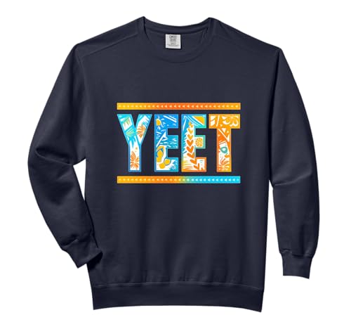 Vintage Yeet Funny Saying Retro Style for Men Women Kids Comfort Colors Adult Sweatshirt