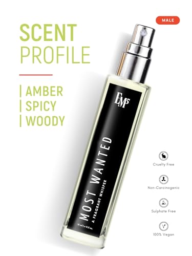 Image of EM5 Most Wanted Perfume for Men | Eau de Parfum Spray | Vanilla Woody Warm Spicy Fragrance | Luxury Gift for Him | 15 ml