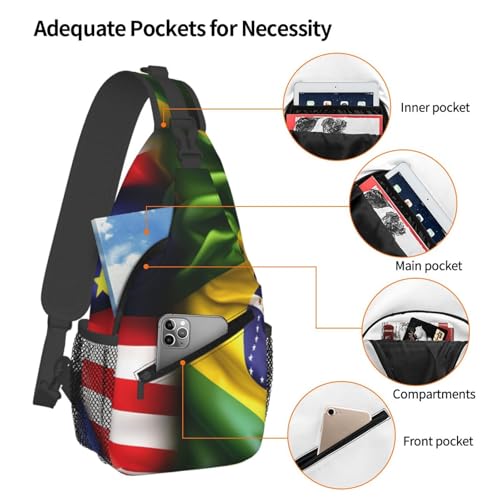 Morrales Tactical tipo Crossbody para senderismo y turismo miniatura 4