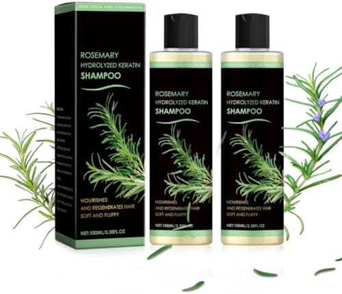 Rosemary Hair Growth Shampoo with Hydrolyzed Keratin, Natural Hai...