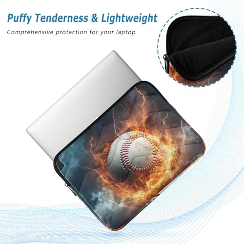 Funda para portátil Fire Baseball Lightning 13-14 pulgadas miniatura 5