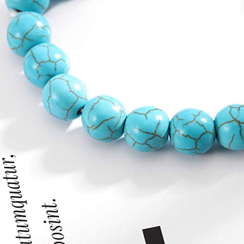 Fstrend Boho Anklet Chain Turquoise Ankle Bracelet Elephant Pendant Summer Beach Festival Foot Chains Jewelry For Women And Girls #TOP2