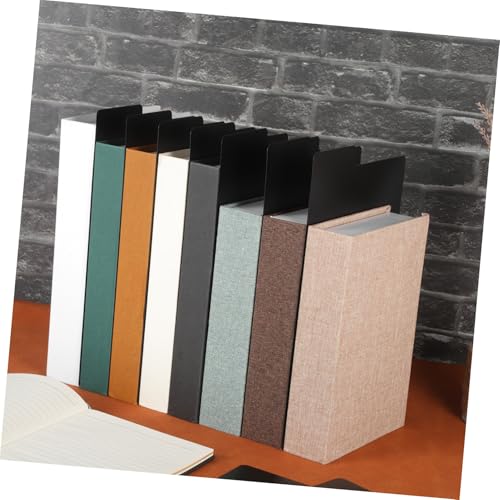 BESTOYARD 20 Stück Teiliges Schwarze Vinyl Buchtrenner mit Beschreibbaren Index Tabs Langlebige Trennwände für Bücher Schallplatten Comic Alben und Fotos Praktische Regalteiler für Flexible