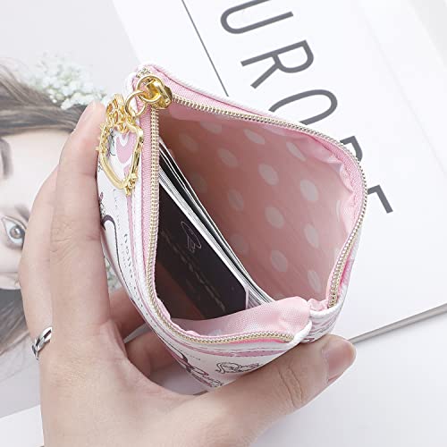 Kawaii Cute Kitty Cat Coin Purse Kitty Cat Cartoon Small Zipper Pouch Bag Wallet With Lanyard Kitty Cat Purse Card Holder Gifts For Girls Women Kids (Lcp-Kitty) #TOP2