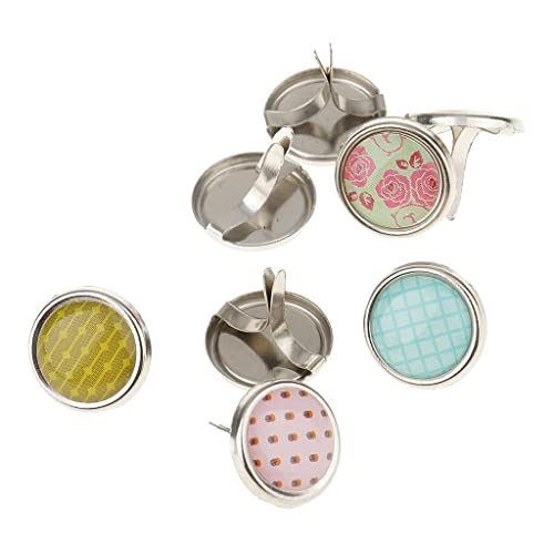 Jili Online 100 Pieces Mixed Metal Mini Decorative Brads Paper Fasteners For Paper Crafts Scrapbook Diy 12Mm #TOP1