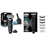Bundle of Braun Series 7 Rasierer Kabelloser Nass und Trockenrasierer, Wasserdicht, Made in Germany, N7200cce, Schwarz + Braun Series XT3 Barttrimmer & Bodygroomer, Wasserdicht, XT3200, Schwarz