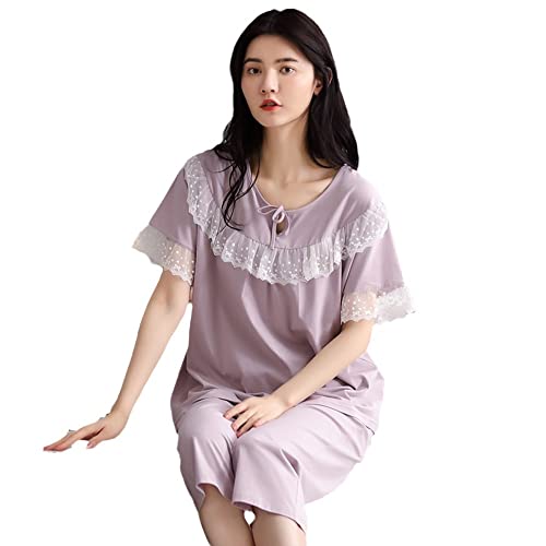 Pyjama d'été femme en coton ample et short imprimé pour vos matinées cocooning