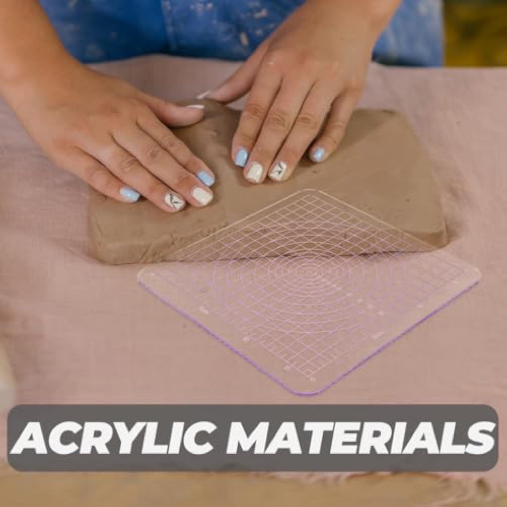 Pottery Board with Acrylic Backing for DIY Clay Projects