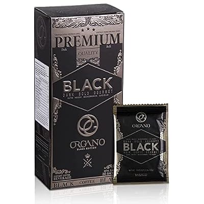 ORGANO Gourmet Black Coffee, 100% Certified Ganoderma Lucidum 30 sachets