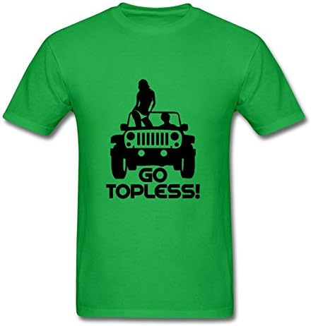 A0241 Jeep Go Topless Jk Style Personality Xxx-large Short Sleeves Men Cotton Short For Green