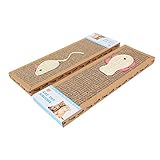 KiBcsLic 2 Pieces Cat Scratcher Pads Cat Toy Cats Scratching Board for Exercise Pet