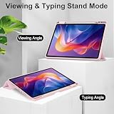 QJONSIU Etui dla Xiaomi Redmi Pad 2 2025, Funkcja Stojaka Ultra Cienki Miękki TPU Smart Cover, Akryl Etui Ochronne Anti-Scratch-Różowy