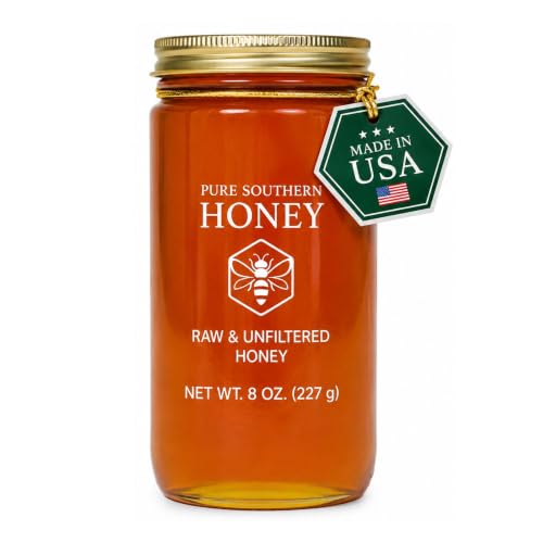 100% Authentic, USA - Made Raw Unfiltered Honey, Made by