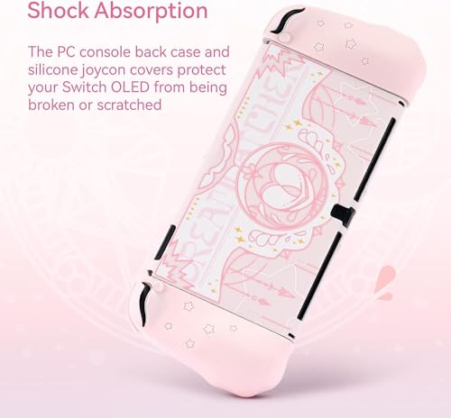 GeekShare Protective Case Compatible with Nintendo Switch OLED Console and Joy Con- Slim Cover Case