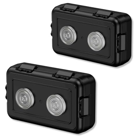 Riomhorry 2 Pcs Magnetic Key Holders Under Car, Hide Key Magnetic Box for Storage Key Indoors, Outdoors, Waterproof Hider Key on The Bottom of Car Cover