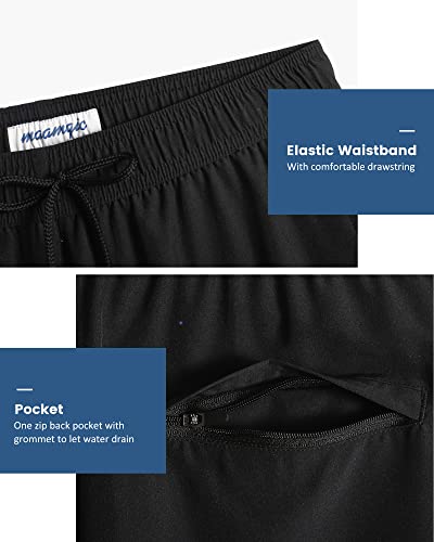 Image of maamgic Mens 5 Inch Stretch Swimming Shorts Compression Liner Swim Trunks Swimwear Bathing Suits Beach Wear Swim Suits