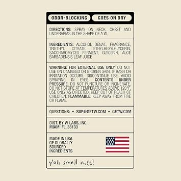 Jake Paul Original Body Spray for Men By W, Odor Blocking Body Deodorant, Long Lasting Protection, 3.4 fl oz