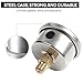 SUPERFASTRACING Black Universal Adjustable Fuel Pressure Regulator Gauge 0-100psi Liquid Chrome