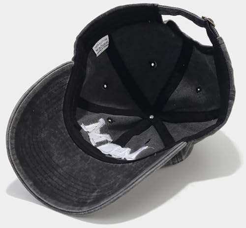 Image of XYIYI Vintage Washed Distressed Baseball Cap Adjustable Cotton Dad Hat for Women Men